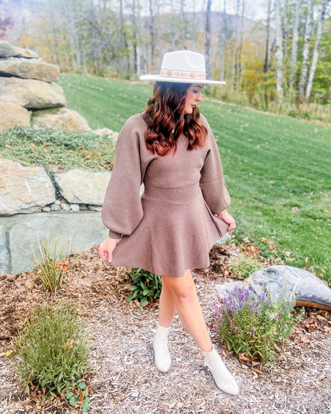 Brown Bear Sweater Dress
