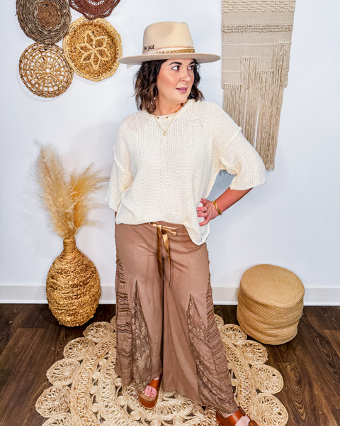 Garden Mirage Lace Pants (Cocoa)