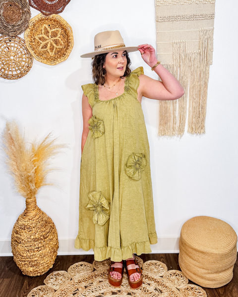 Vintage Bloom Floral Maxi