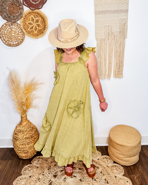 Vintage Bloom Floral Maxi