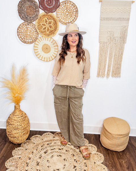Bonfire Nights Cargo Sweatpants (Mocha)
