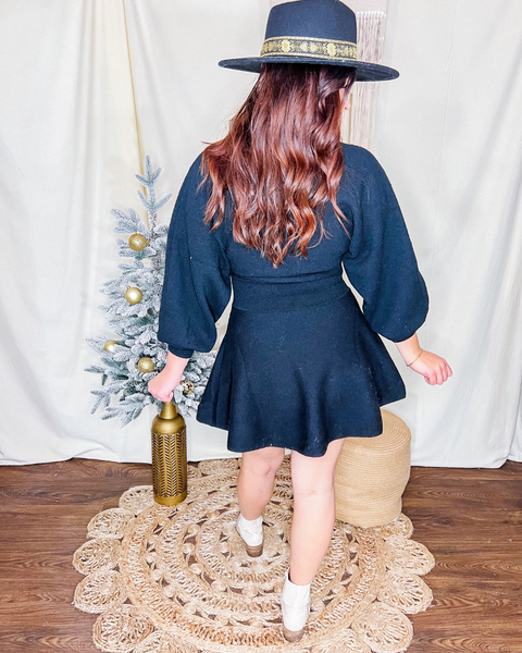 Little Black Sweater Dress
