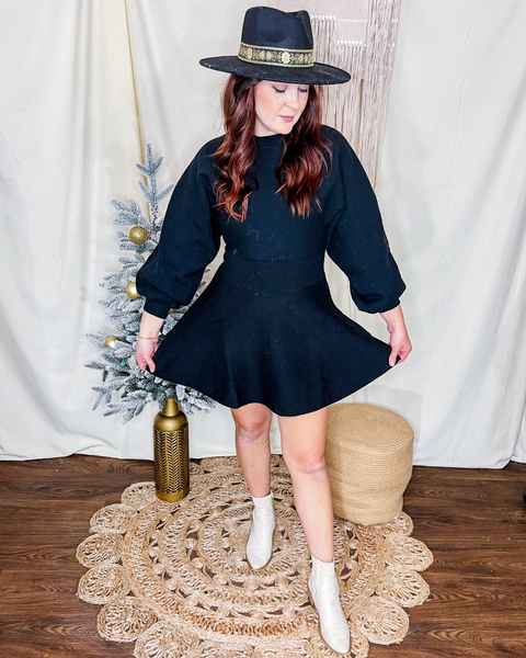 Little Black Sweater Dress