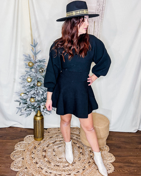 Little Black Sweater Dress