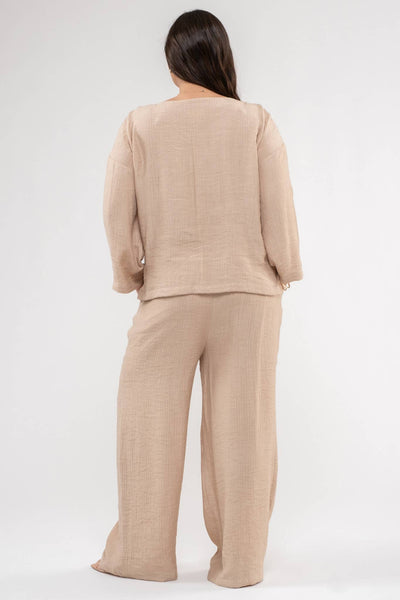 PLUS Lightweight High Rise Pants (Khaki)
