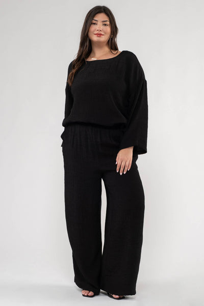 PLUS Lightweight High Rise Pants (Black)