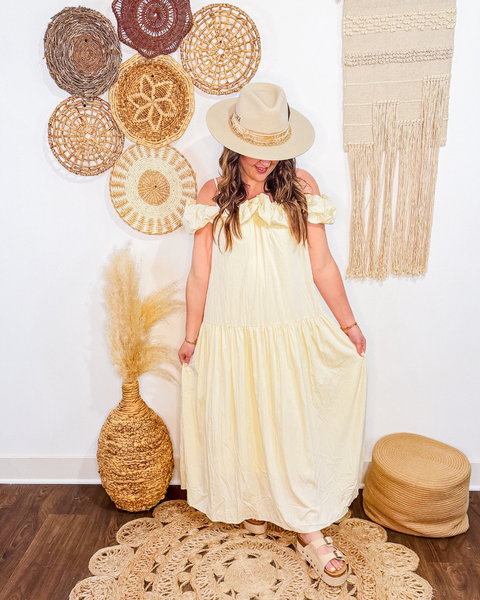 Bubbly Off Shoulder Maxi Dress