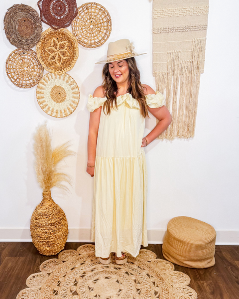 Bubbly Off Shoulder Maxi Dress
