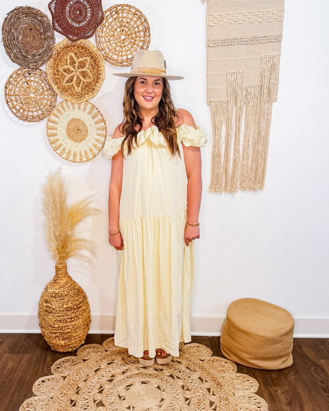 Bubbly Off Shoulder Maxi Dress
