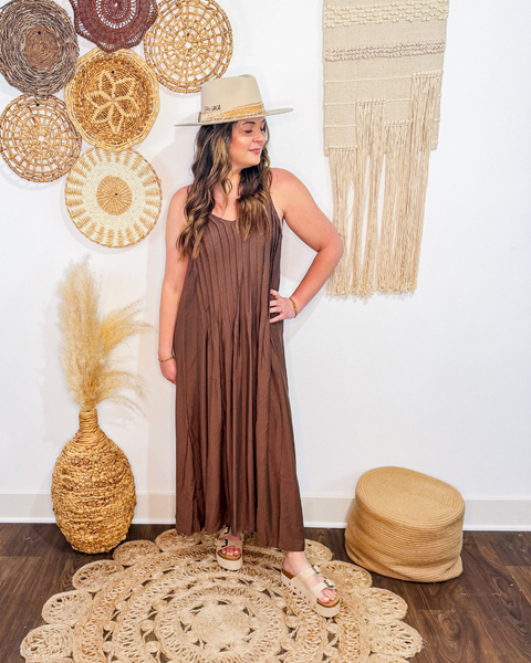 Dreamin' of Espresso Maxi Dress (Brown)