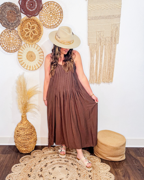 Dreamin' of Espresso Maxi Dress (Brown)