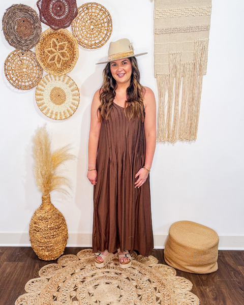 Dreamin' of Espresso Maxi Dress (Brown)