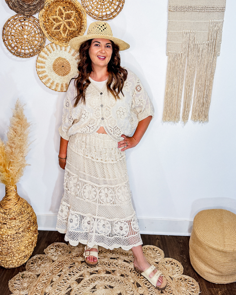 Shells by the Shore Crochet Cardigan