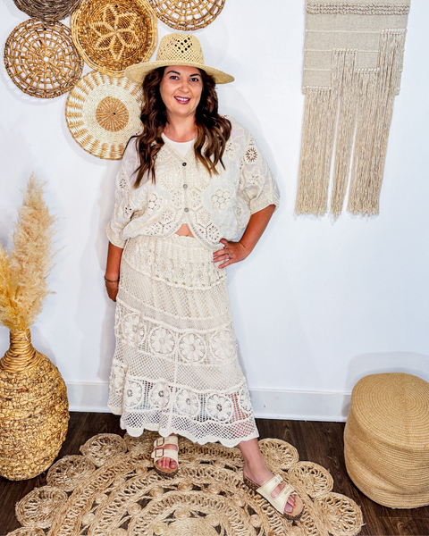 Shells by the Shore Crochet Cardigan