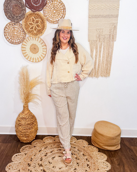 Slow Sundays Gingham Pants