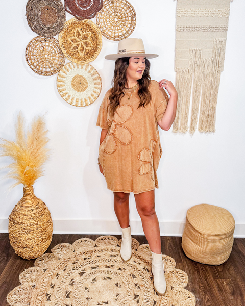 Rustic Daisy T-Shirt Dress