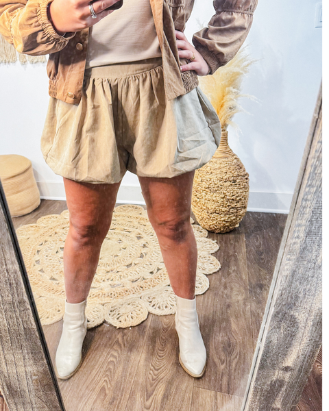 Flirty Hem Bubble Shorts