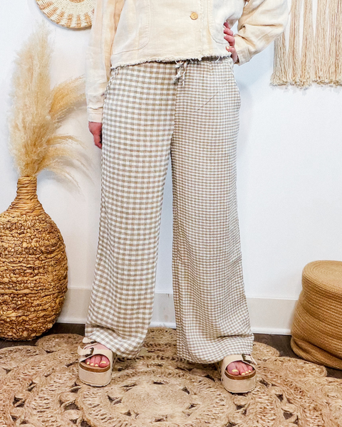 Slow Sundays Gingham Pants