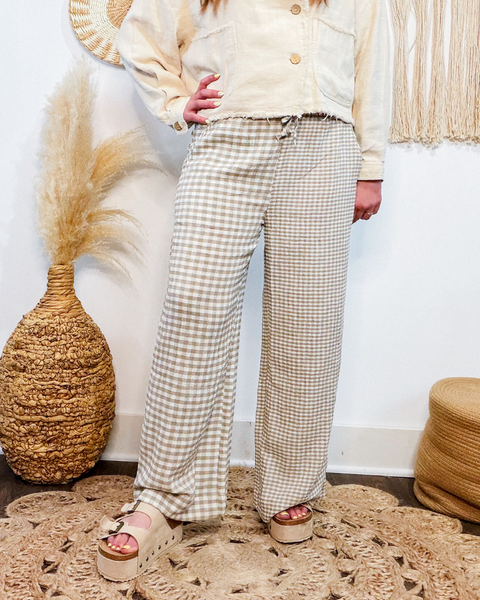 Slow Sundays Gingham Pants