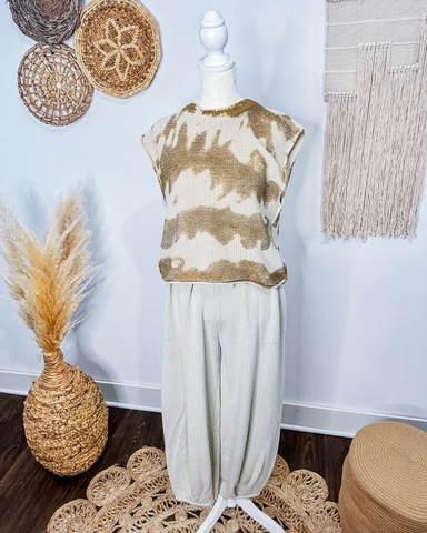 Cozy Knit Pants (Stone)