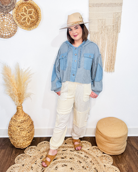 Gemma Gauze Joggers (Oatmeal)
