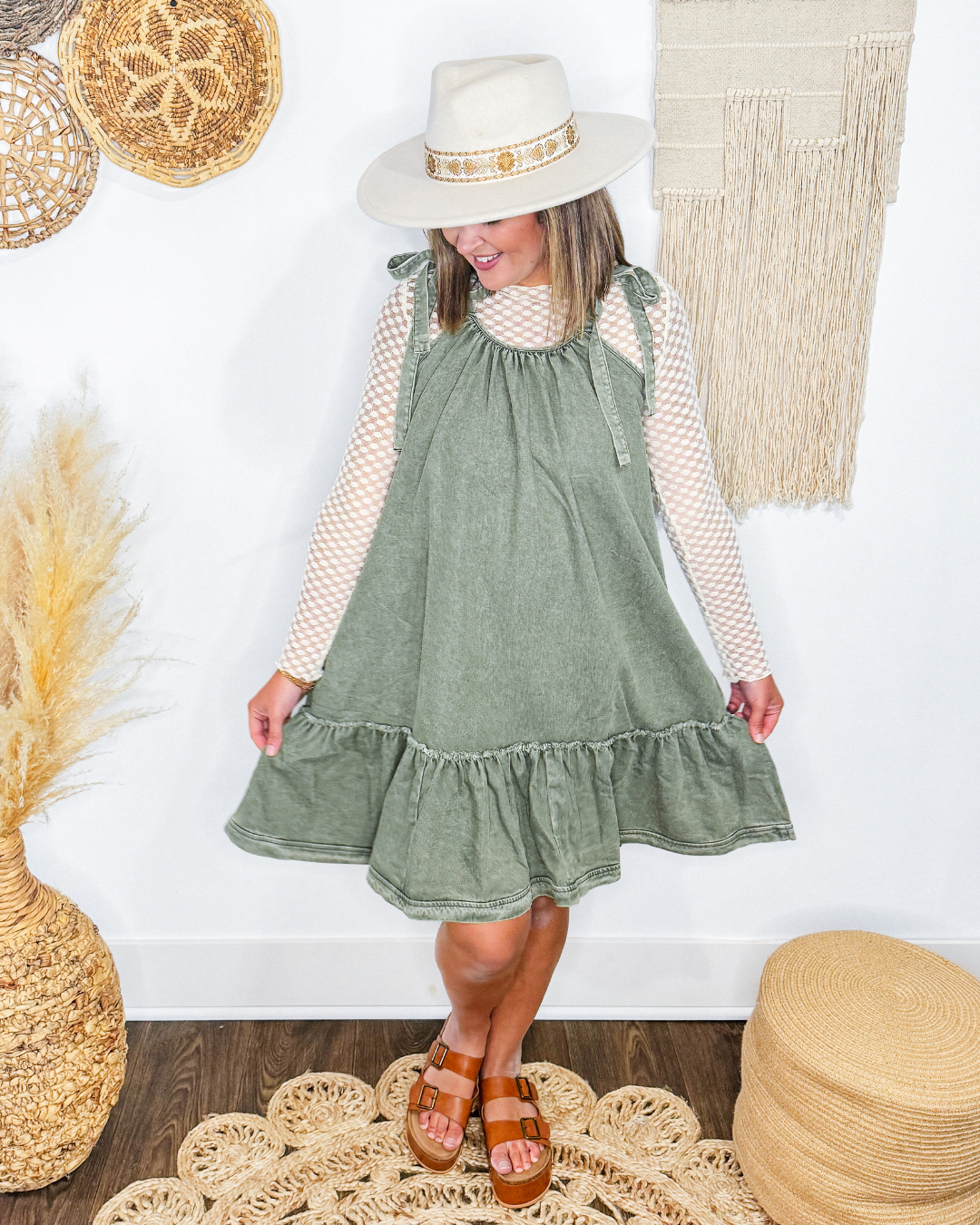 Mellow Meadow Tie Dress