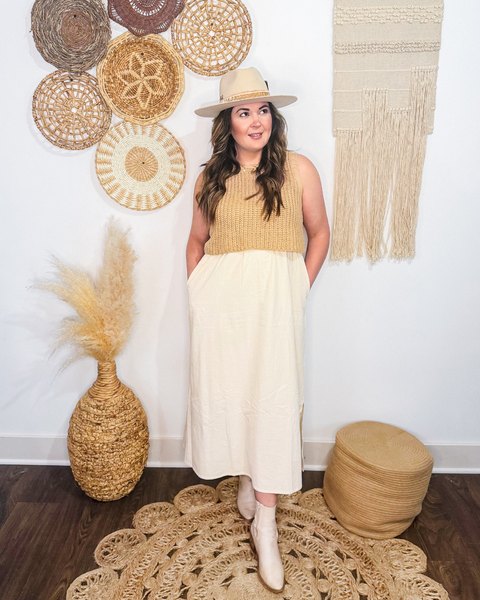 The Arden Sweater Midi Dress