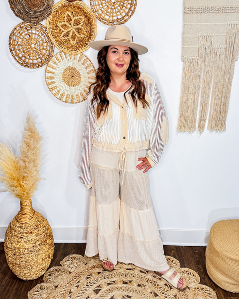 Coastal Current Crochet Button Down