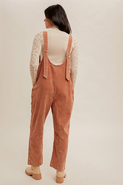 Pumpkin Patch Overall Jumpsuit (Rust)