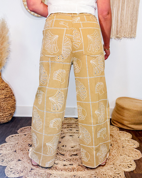 Seaside Story Barrel Pants