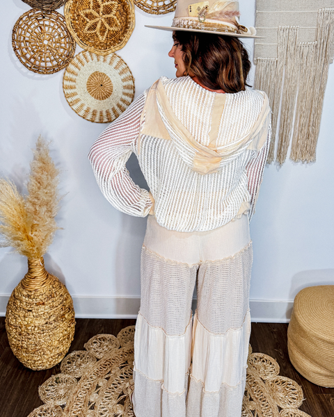 Coastal Current Crochet Button Down