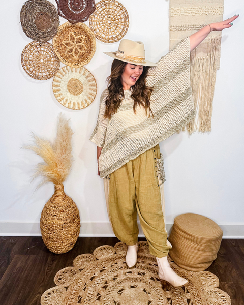 Breezey Stripe Oversized Top