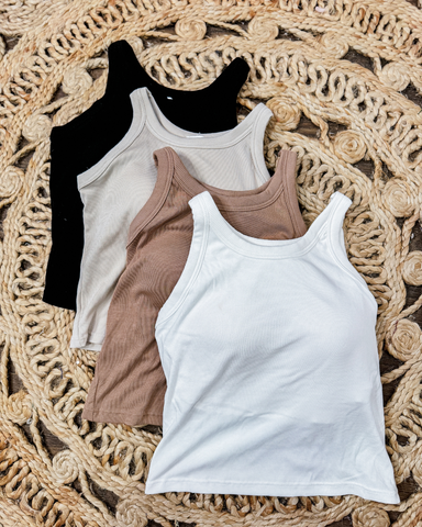 Padded Tank Top (Bone)