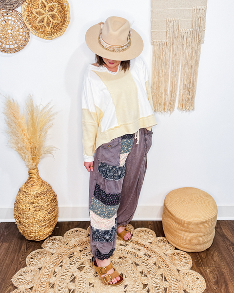 Navy Muse Wide Leg Pants