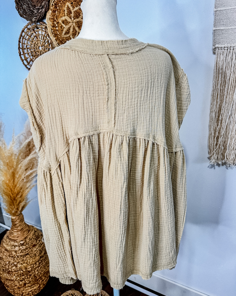 Beachy Keen Top (Sand)