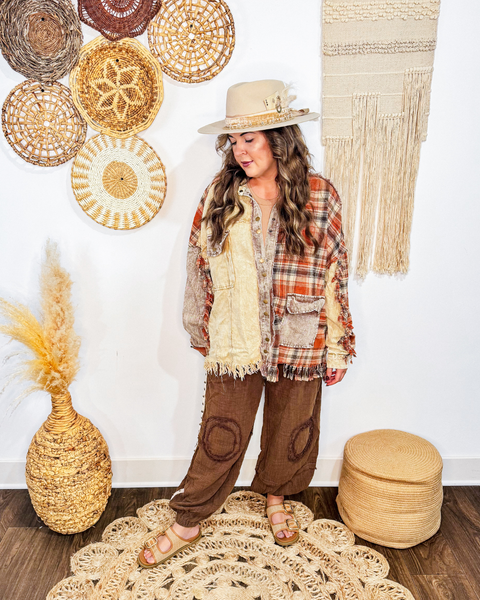 Harvest Trail Fringe Shacket