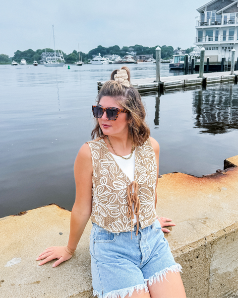 The Westerly Embroidered Vest