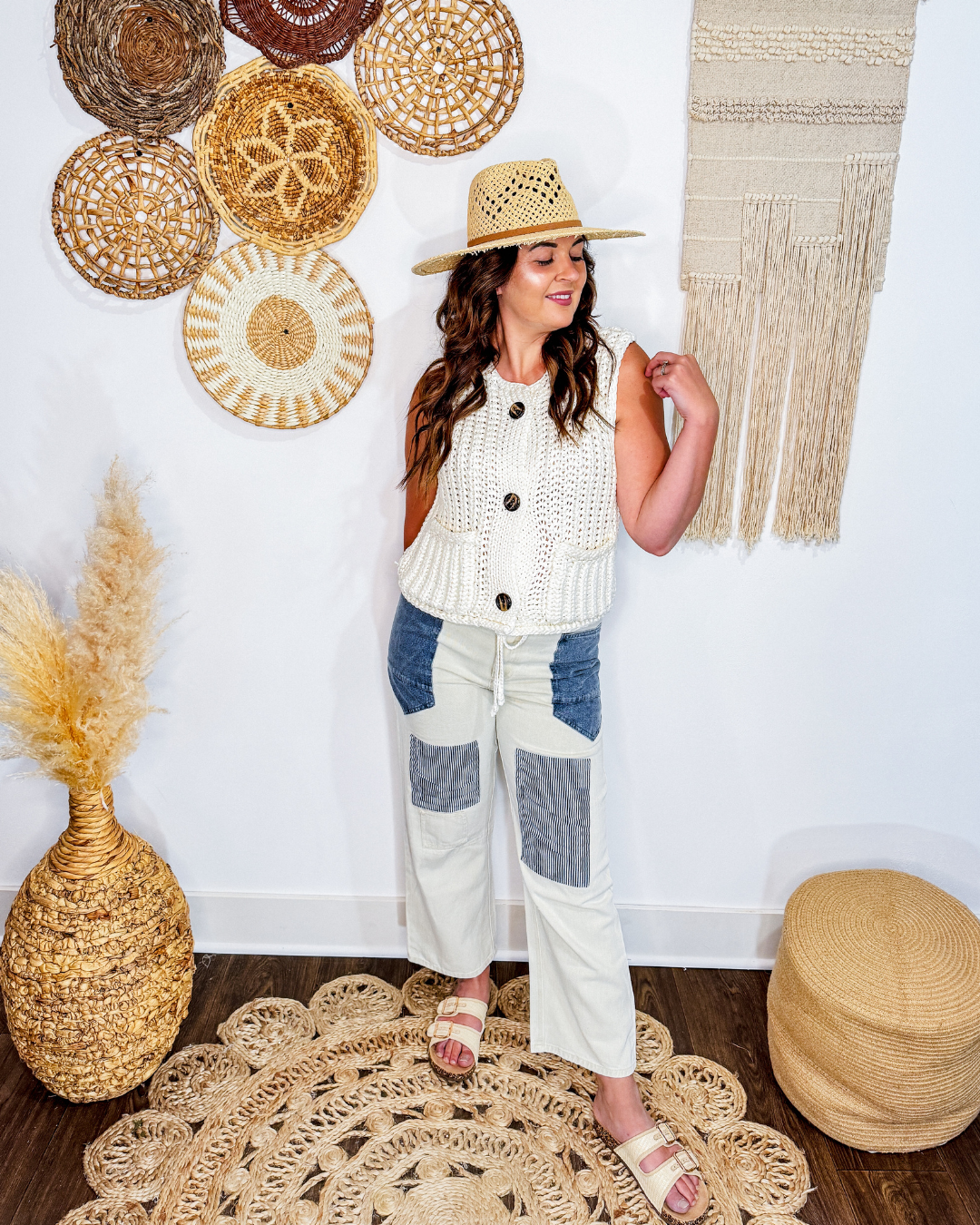 Coastal Charm Button Vest