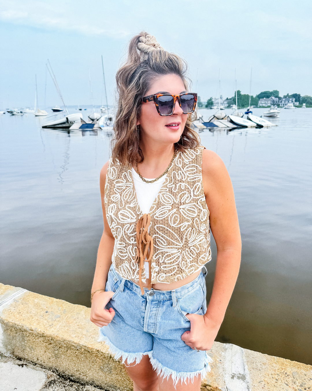 The Westerly Embroidered Vest