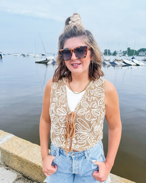 The Westerly Embroidered Vest