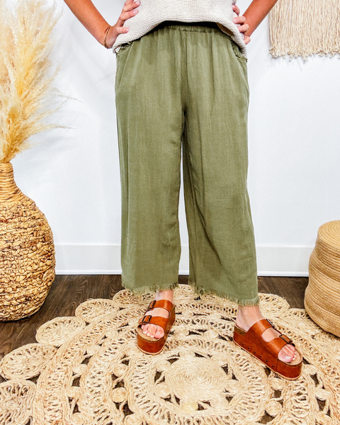 PLUS Rustic Radiance Linen Pants