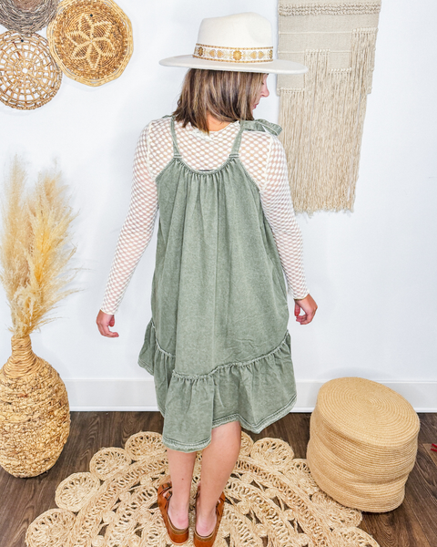 Mellow Meadow Tie Dress