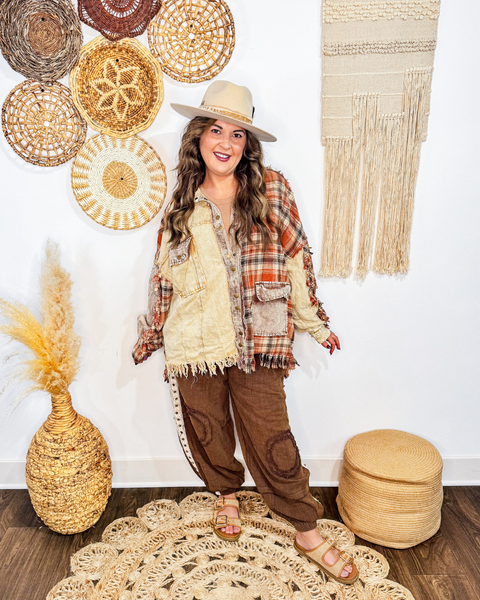 Harvest Trail Fringe Shacket