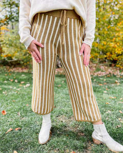 Harvest Hues Cropped Sweater Pants