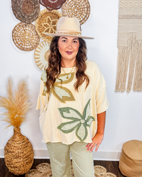 Autumn Blossom Patchwork Top