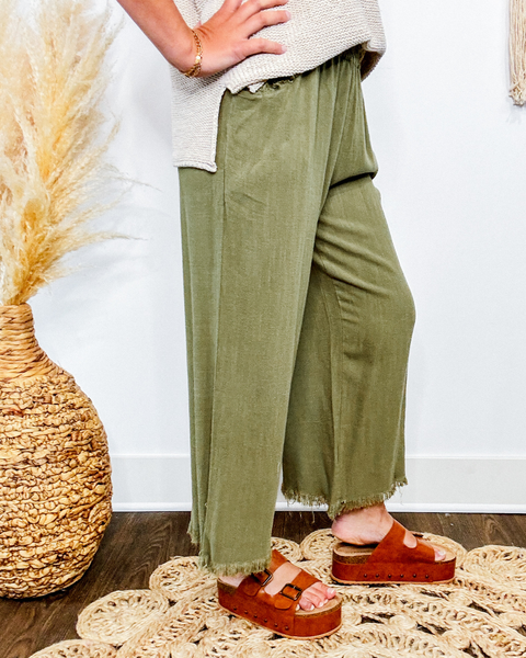 Rustic Radiance Linen Pants