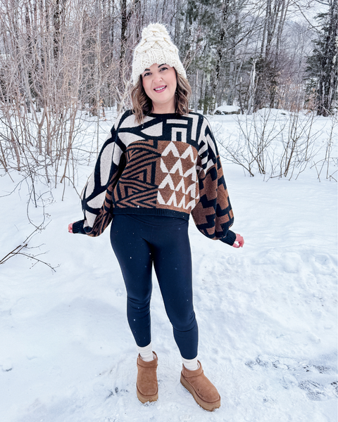 Chalet Geometric Colorblock Sweater