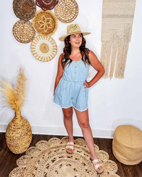 Dockside Blues Denim Romper