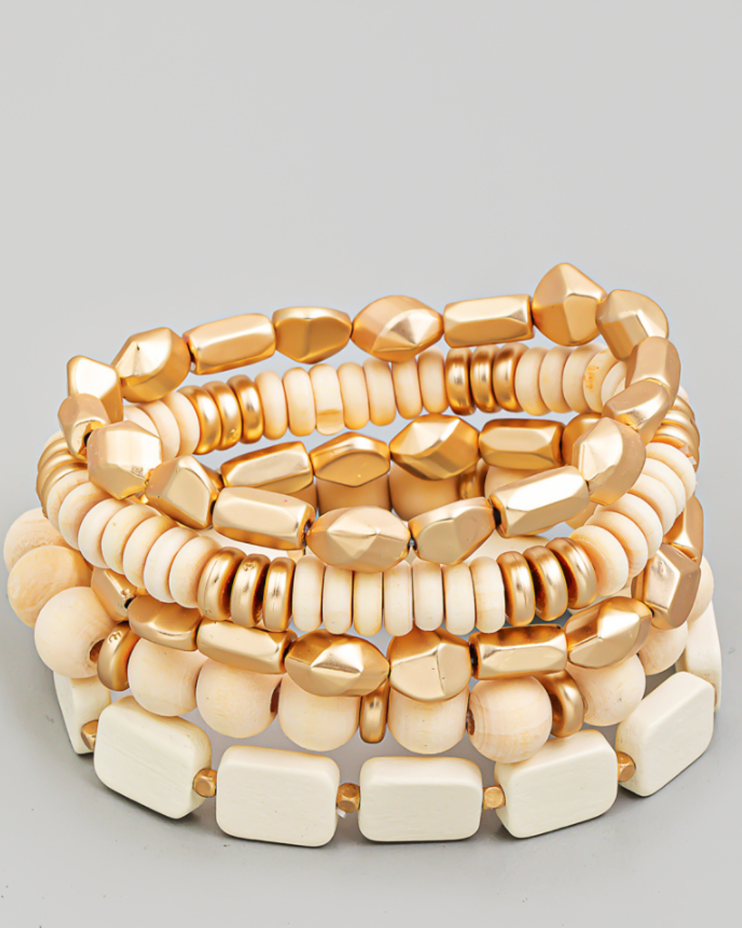 Multi Bead Stackable Bracelet Set