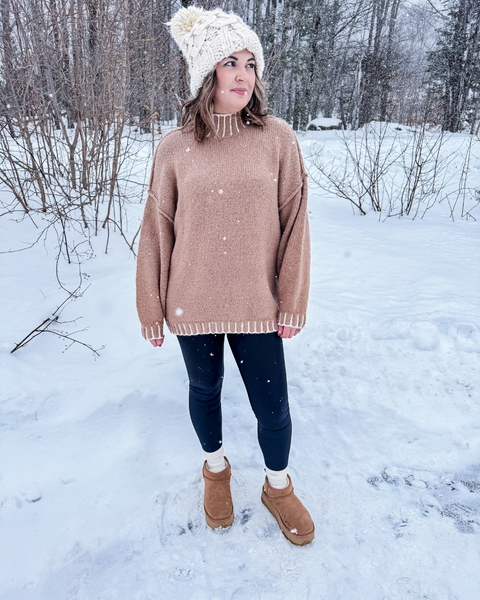 Chilly Charm Oversized Sweater